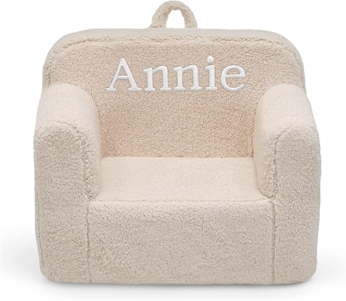 Delta Children Cozee Sherpa Chair – Customize with Name – Foam Kids Chair for Ages 18 Months ... | Amazon (US)