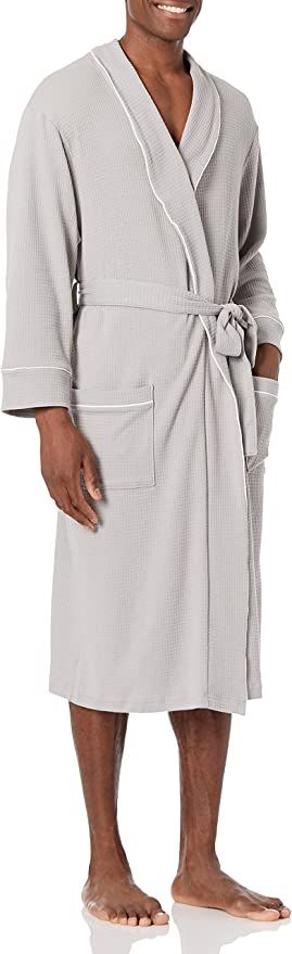 Amazon Essentials Men's Waffle Shawl Robe       Add to Logie | Amazon (US)