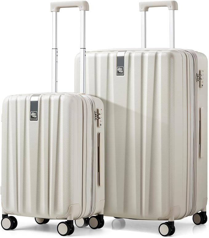 Hanke Expandable Hard Shell Luggage Sets 2 piece Carry On Luggage with Wheels Suitcases Lightweig... | Amazon (US)