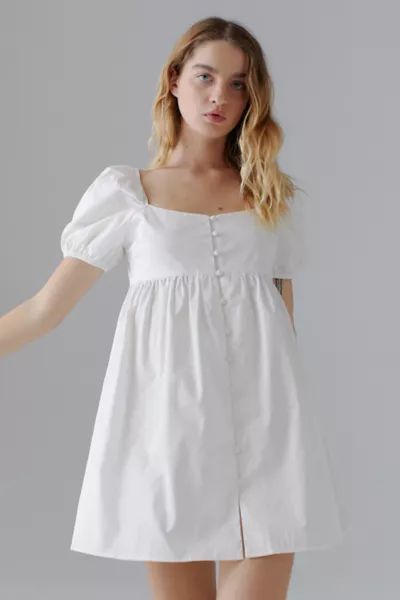 Glamorous Puff Sleeve Babydoll Dress | Urban Outfitters (US and RoW)