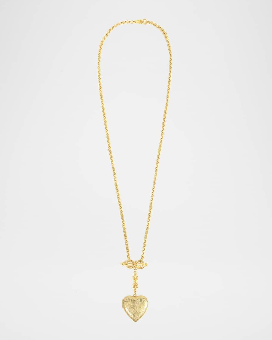 Ben-Amun Chain and Heart Locket Necklace | Neiman Marcus