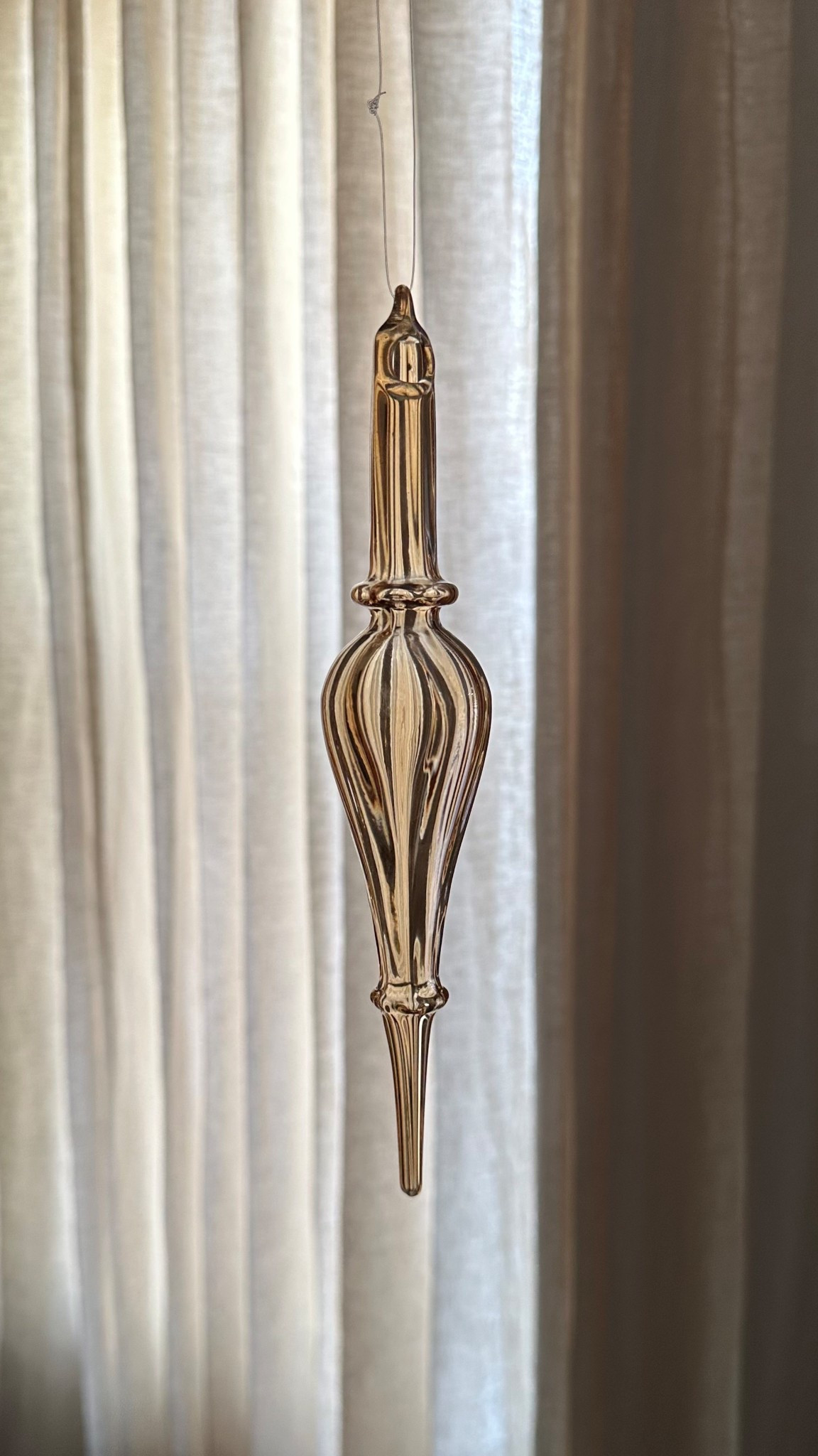 amber finial ornament (also comes in clear)  

#LTKHome #LTKSeasonal