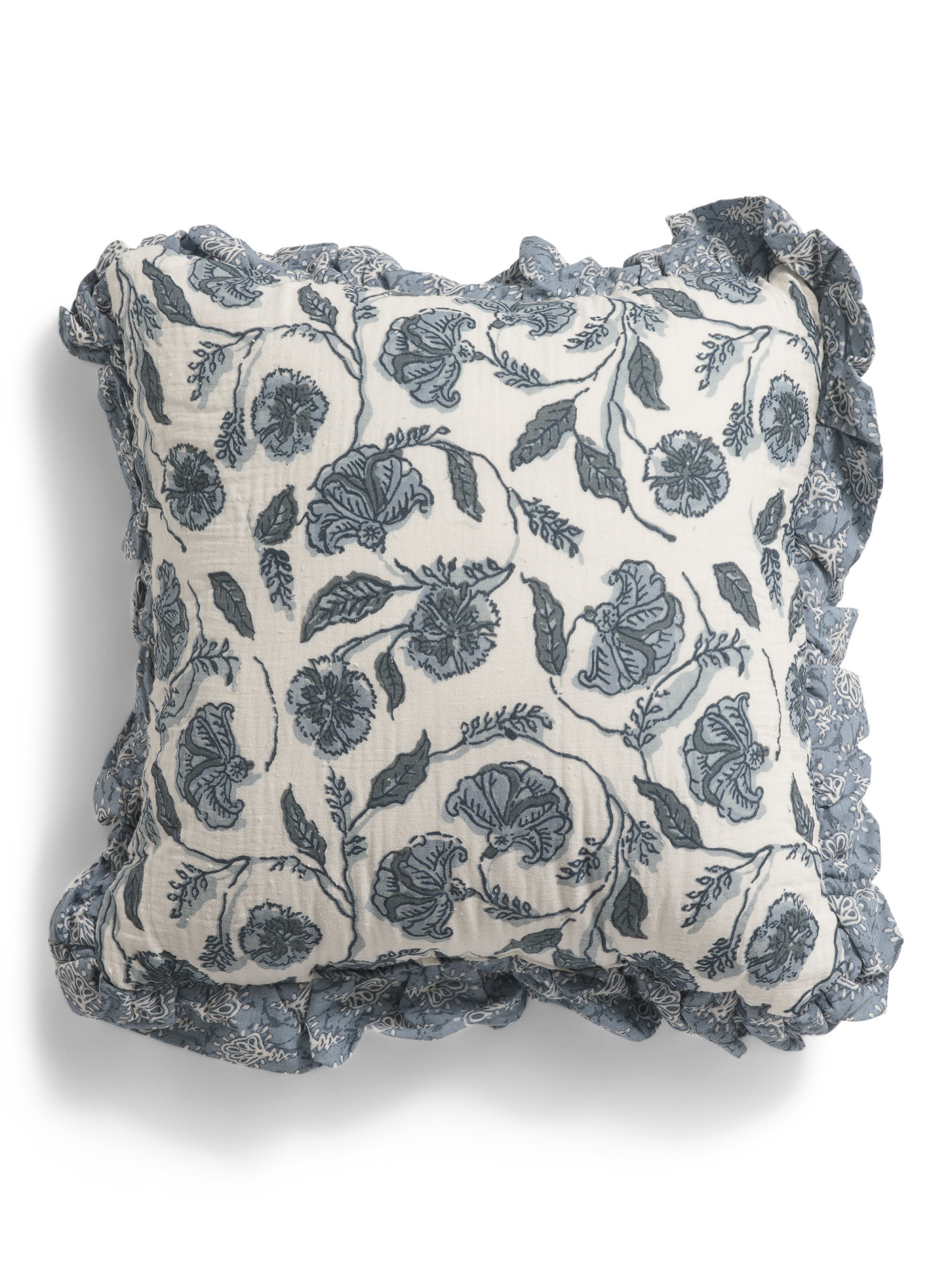 19x19 Paisley Ruffle Pillow | Throw Pillows | Marshalls | Marshalls