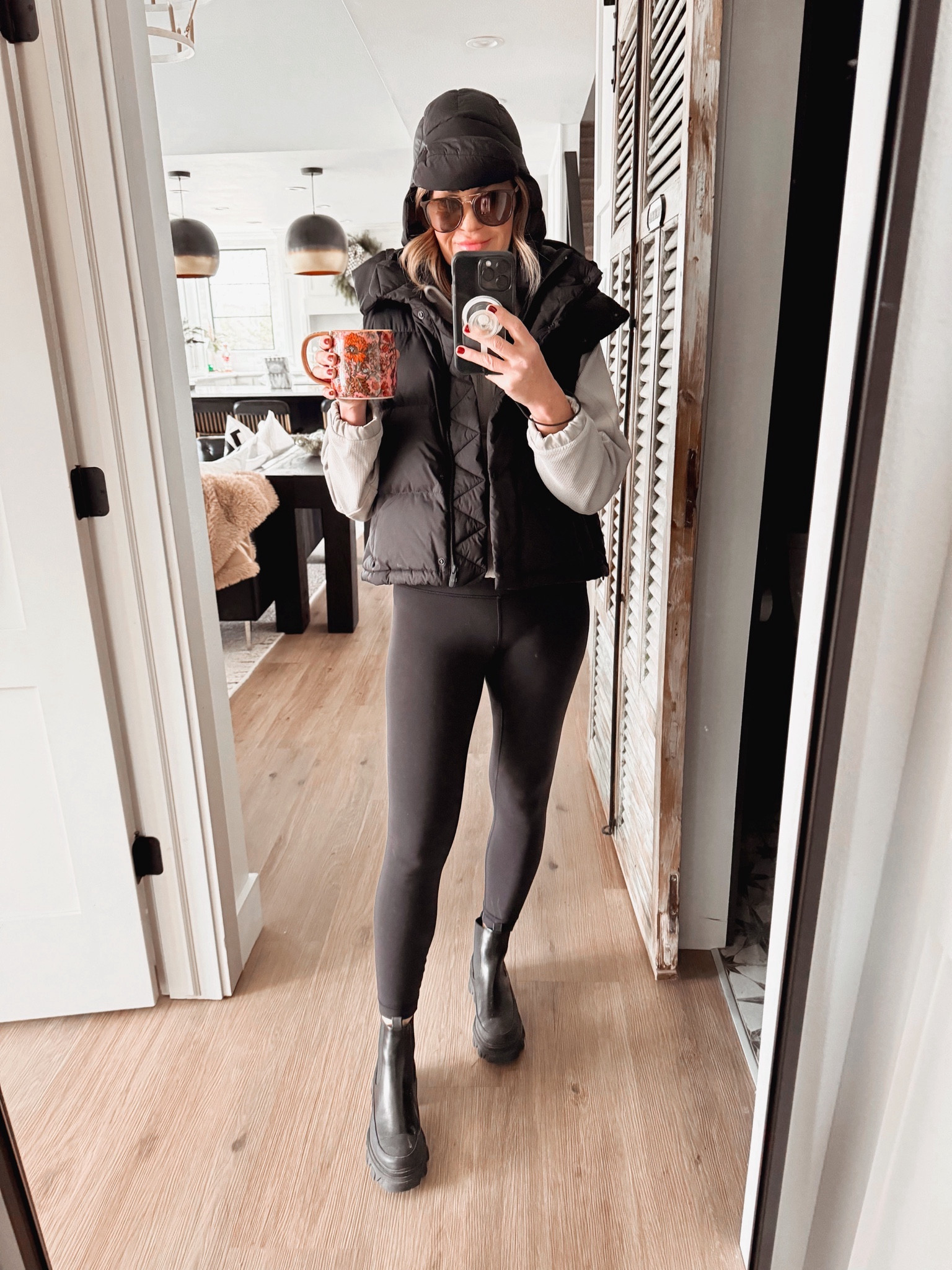 Cheers to Thursday and to finding my Wunder Puff Trapper hat in other colors marked way down! I love that it’s a water-repellent and windproof. Plus, I can snap the ear flaps beneath my chin for more coverage on those cold morning workouts! I’m wearing an xs/s and a size 6 in the vest and pullover 

#LTKfindsunder50 #LTKsalealert #LTKstyletip