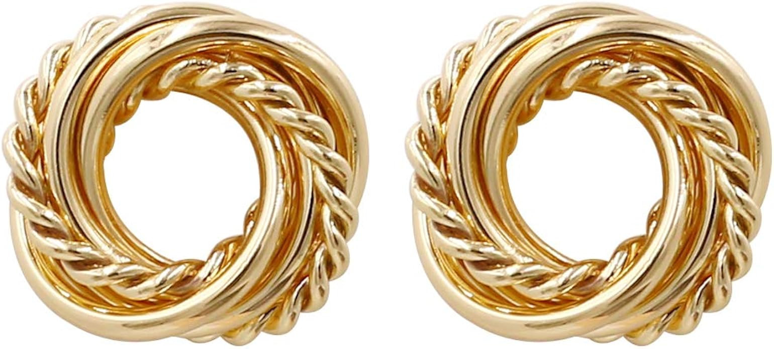 Bold Earrings Statement Earrings Gold Plated Earrings for Show Party Red Carpet Photograph | Amazon (US)