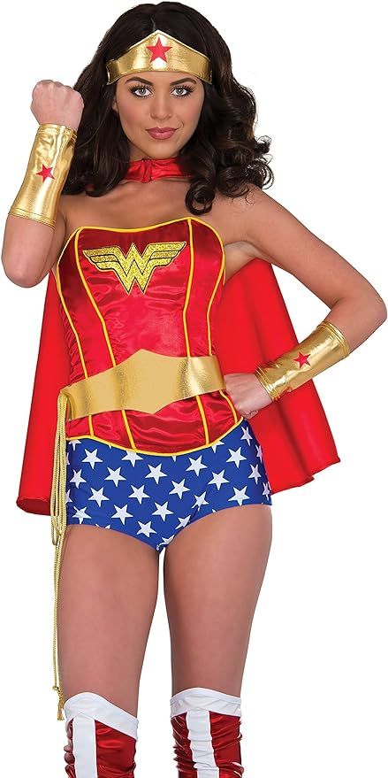 Rubie's Women's Dc Comics Wonder Woman Accessory Kit: Tiara, Belt with Lasso, Gauntlets | Amazon (US)