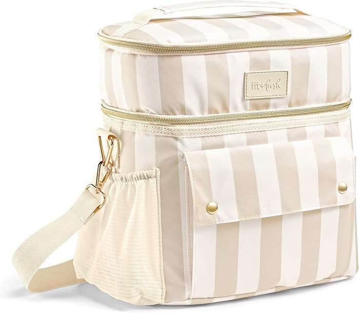Fit & Fresh Sidekick Insulated Cooler Bag – Dual Compartment Leakproof Soft Sided Lunch Cooler,... | Amazon (US)