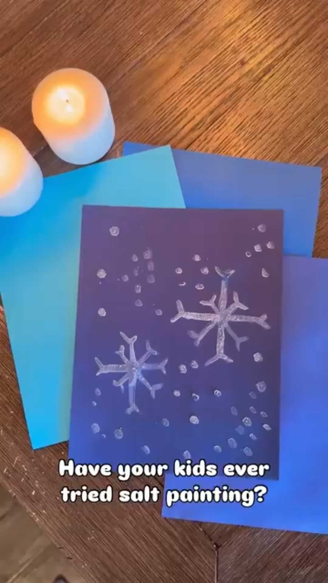 ✨ “Salty Science Art: Watch the Magic Dry!” ✨

Kids, it’s time for a fun experiment that mixes art and science. Take some water and mix in lots of salt- don’t be afraid of keeping it grainy. Now, grab a dark sheet of paper and paint the salty mixture on it. As it dries, watch the magic happen — the mixture turns white! Pull out the hairdryer for faster results!🌟

This project is not just about getting creative, it’s also a great way for kids to learn about how water and salt interact. They can explore the process of evaporation while having fun with color and texture!

Science + Art = FUN! 🎨🔬

#kidsactivities #learningthroughplay #saltart #scienceforkids #artandscience #creativekids #diyprojects #kidscraft #homeschoolactivities #playandlearn #toddler #toddleractivities #art #science #playbasedlearning #play