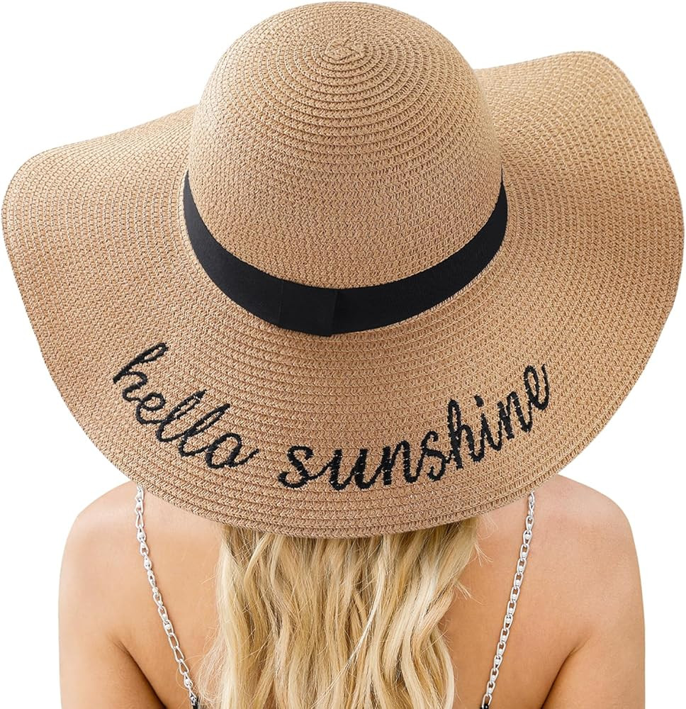 Beach Sun Hats for Women, Straw Hat for Women, Womens Sun Hat UPF 50+ UV Protection, Summer Hats ... | Amazon (US)