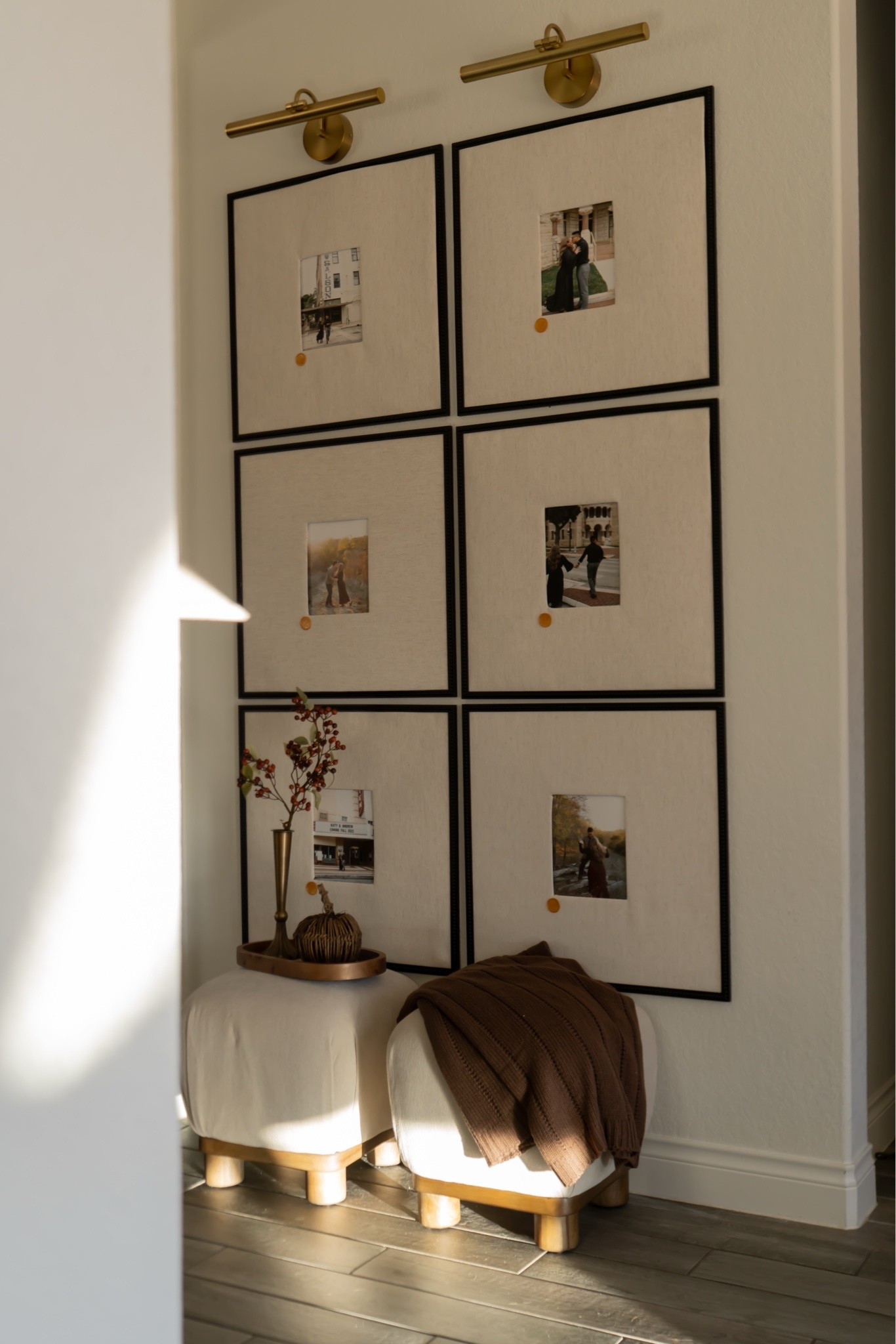 Entryway gallery wall, I added linen mats to my frames and I love how they look.

#LTKHome #LTKSeasonal #LTKSaleAlert