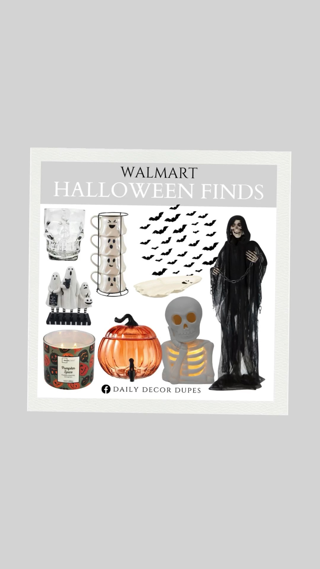 Walmart Halloween finds. Halloween party essentials. Budget-friendly Halloween decor. Spooky home decor from Walmart. Halloween party accessories. Halloween-themed party supplies. Festive Halloween decor on a budget. 

Dupe dupes more affordable option find replica copy cat similar look for less budget friendly affordable cheap cheaper beautiful pretty. Clearance sale coupon code discount code promo code luxury lookalike look a like Inspo inspiration inspired by idea ideas Love dupes like these? I share multiple every day in my FB group “DAILY DECOR DUPES”

#walmart #walmarthalloween #halloweendecor #affordablehalloween #halloweenpartysupplies #spookydecor #halloweenonabudget #halloweenvibes 

#LTKHome #LTKSaleAlert #LTKFindsUnder50