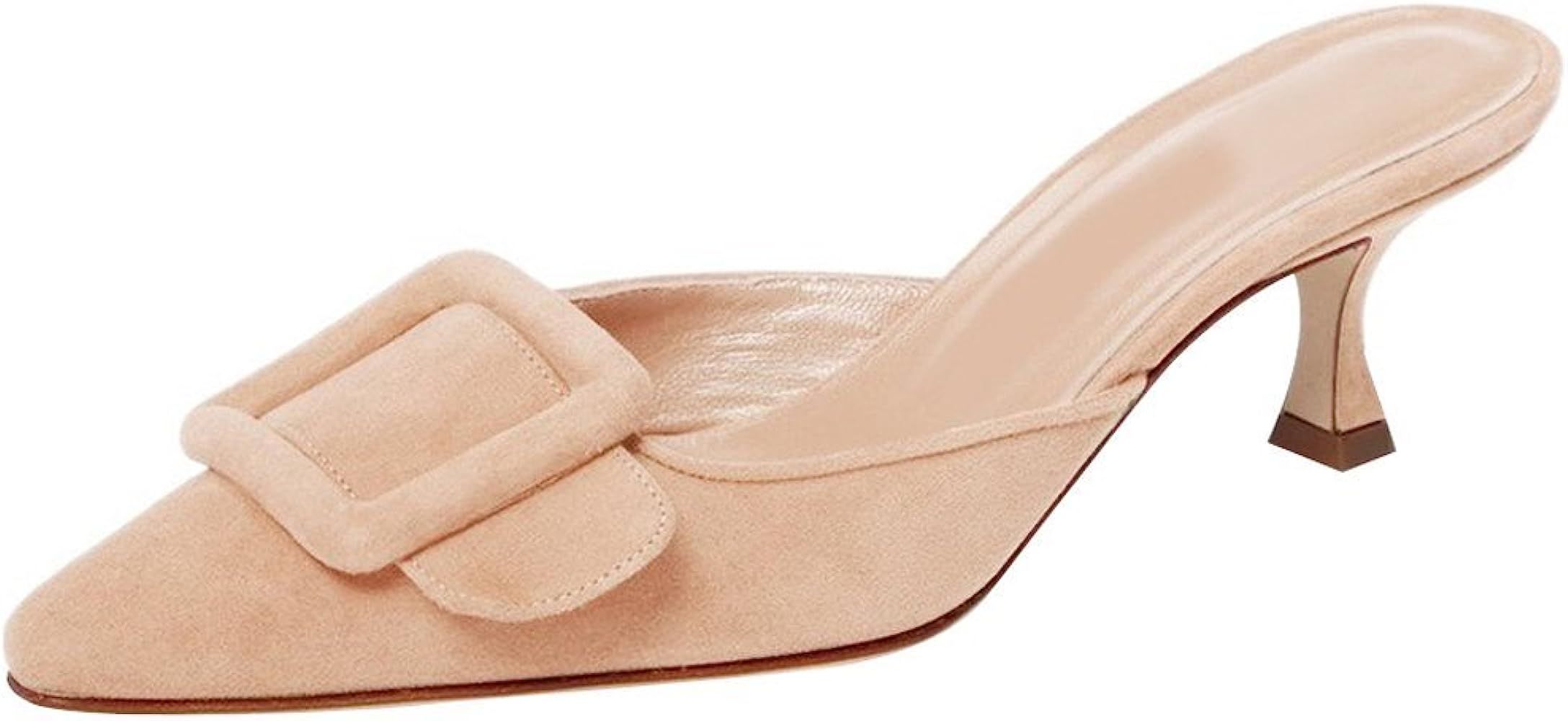 Divannne Heeled Mules | Amazon (US)