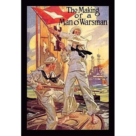 The Making of a Man o'Warsman Poster Print by J.C. Leyendecker (24 x 36) | Walmart (US)