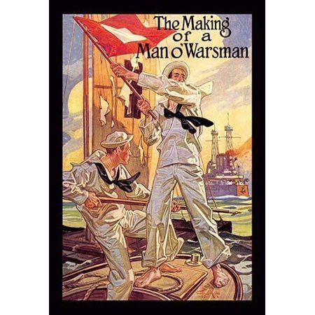 The Making of a Man o'Warsman Poster Print by J.C. Leyendecker (24 x 36) | Walmart (US)
