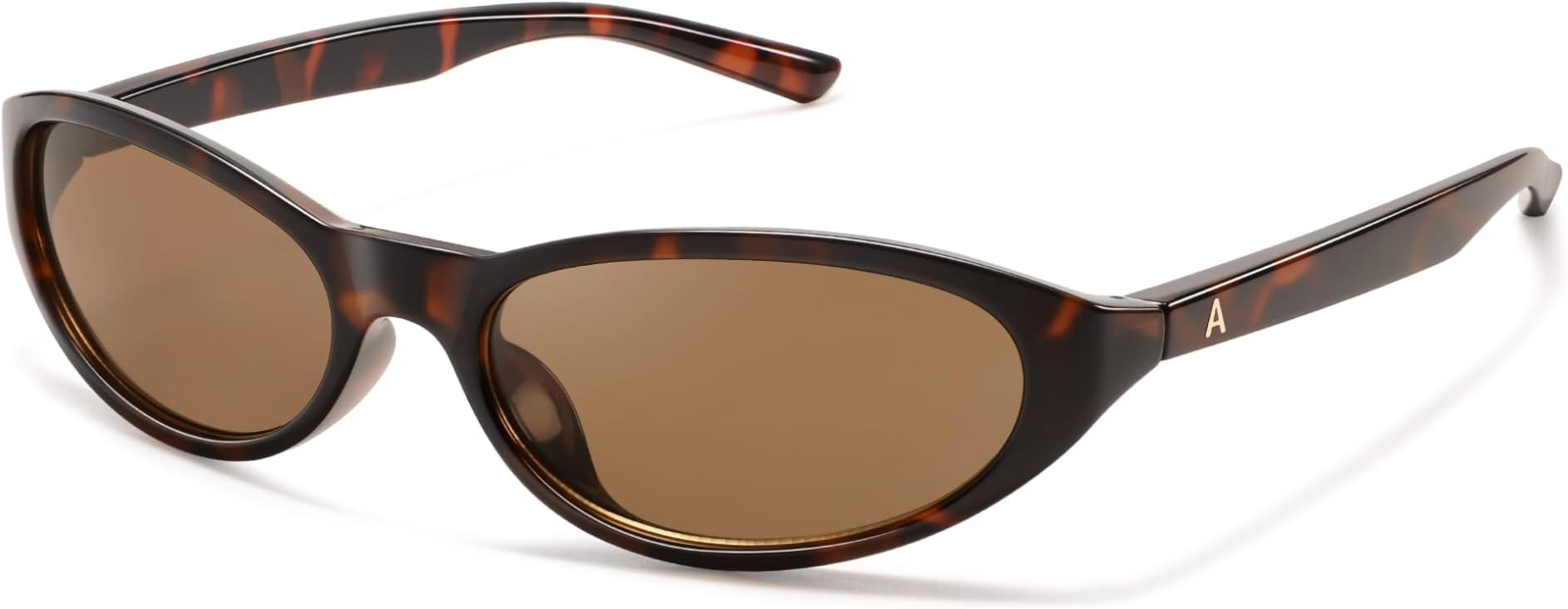 Retro Y2K Wrap Around Oval Sunglasses AP3741 | Amazon (US)