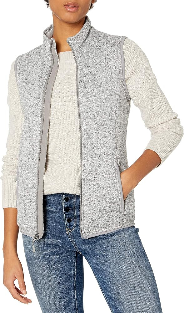 Charles River Apparel Women's Pacific Heathered Sweater Fleece Vest | Amazon (US)