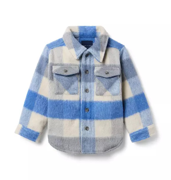 The Plaid Twill Shacket | Janie and Jack