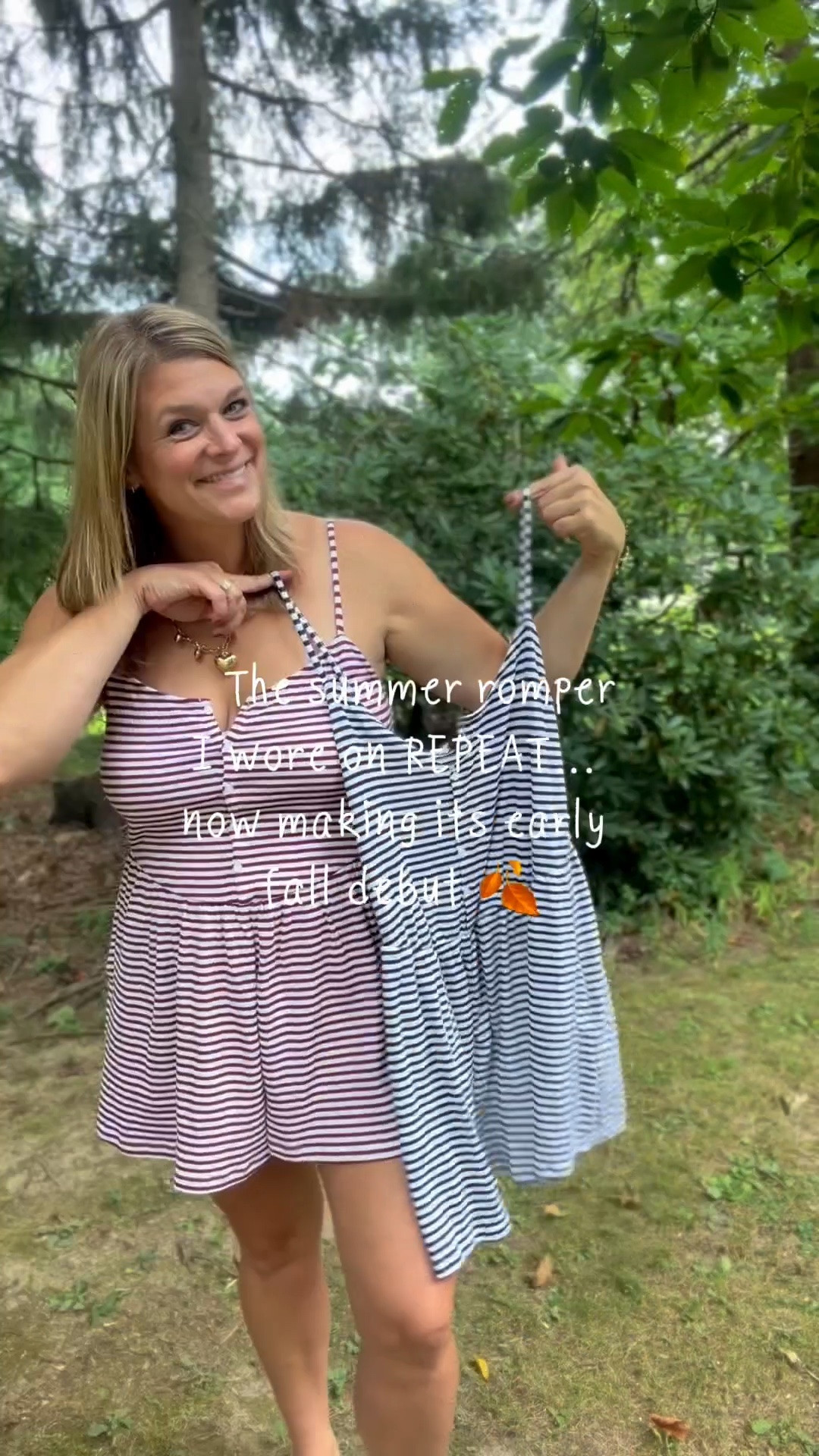 Wore this romper on REPEAT all summer… and I’m just not ready to put her away yet. 😍 So I gave it an early-fall makeover! 🍂

Add a cozy layer + the right shoes and suddenly your favorite summer staple is a whole new outfit. 🙌🏻 #AmericanEagle #AmericanEagleOutfit #FallOutfits #RomperOutfit #MomStyle

#LTKTall #LTKMidsize #LTKOver40