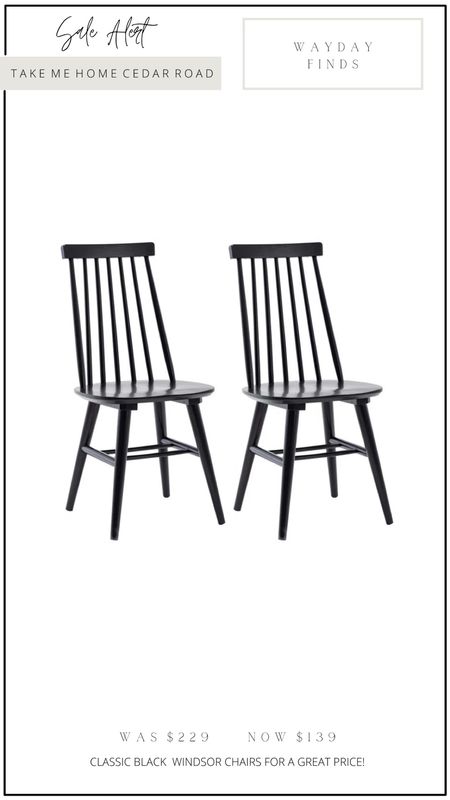 Flash deal! Great price on these classic black Windsor dining chairs.


Black dining chair, Windsor dining chair, dining room, way day 

#LTKsalealert #LTKFind #LTKhome