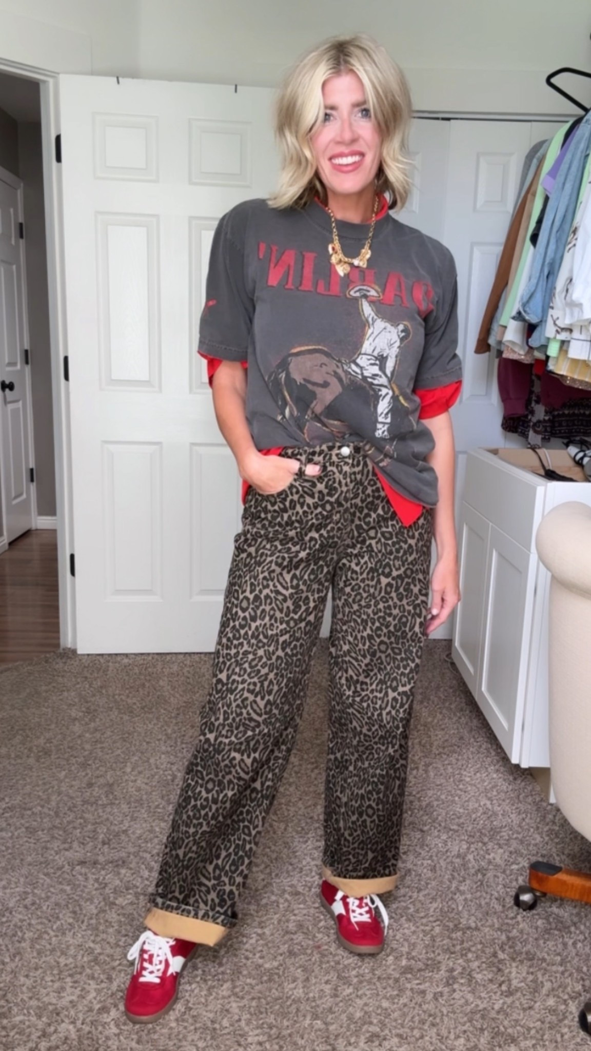 How to style graphic tee
How to style leopard pants

#LTKSeasonal #LTKStyleTip #LTKOver40