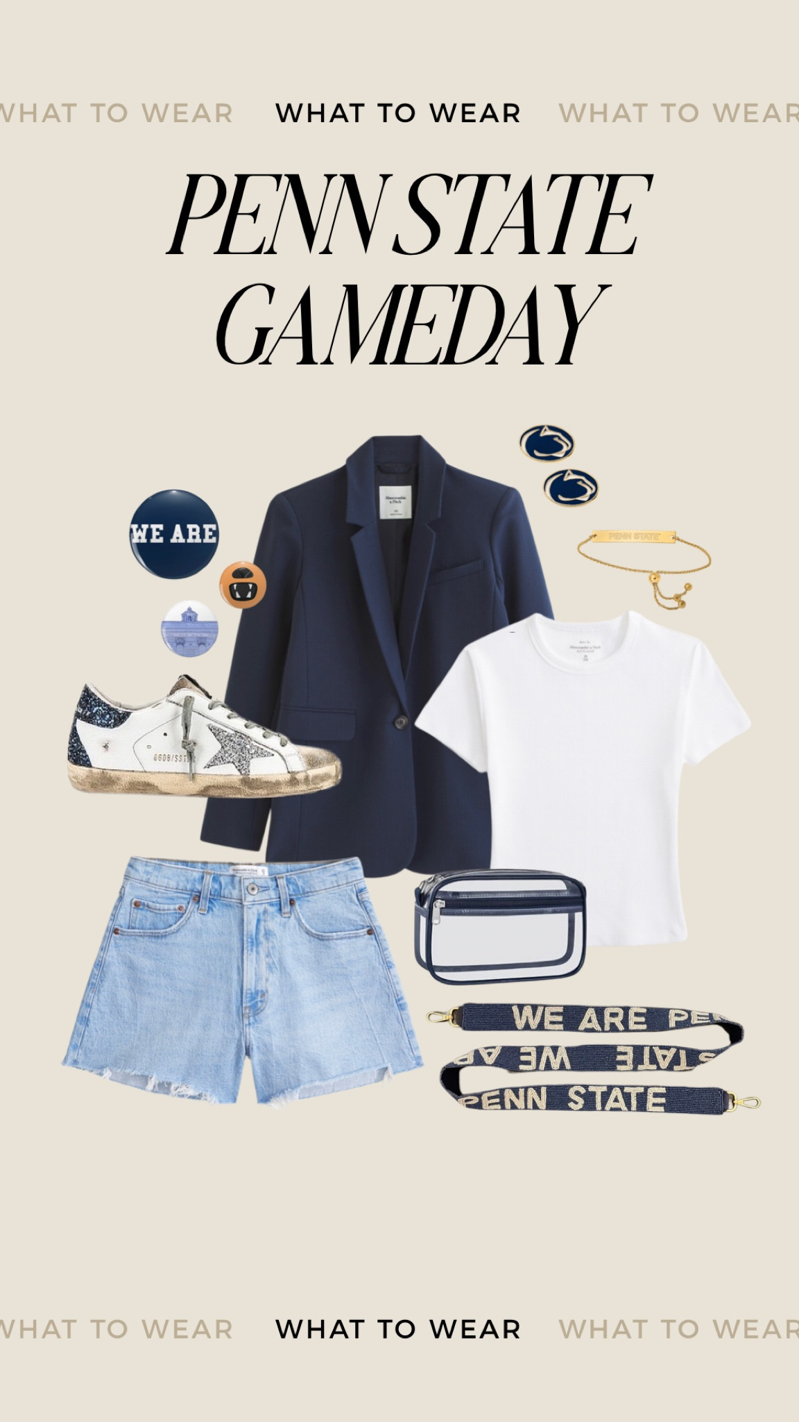 Penn state gameday outfit idea 