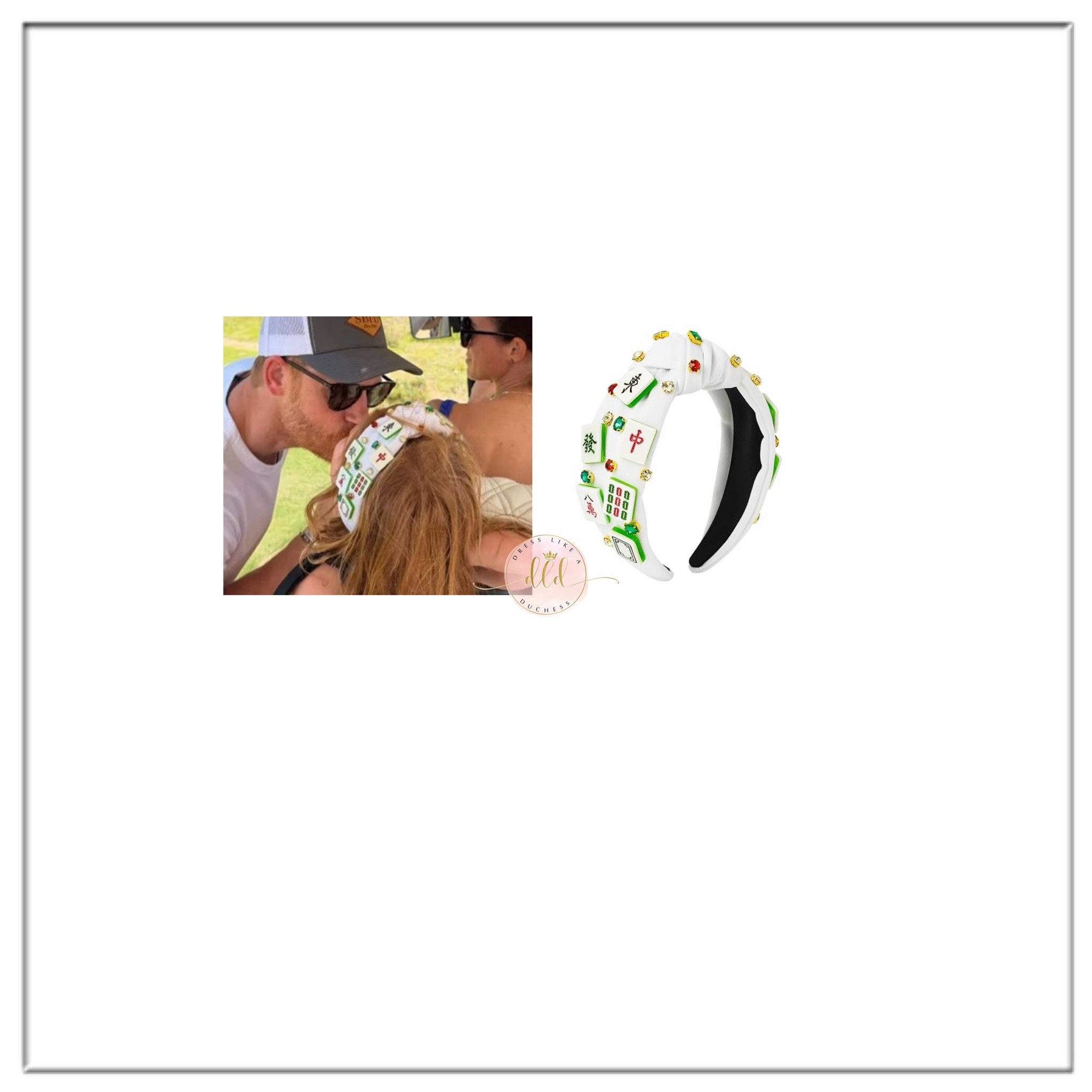 9/15/26 Princess Lilibet wearing a Mahjong decorative headband in Prince Harry’s birthday tribute