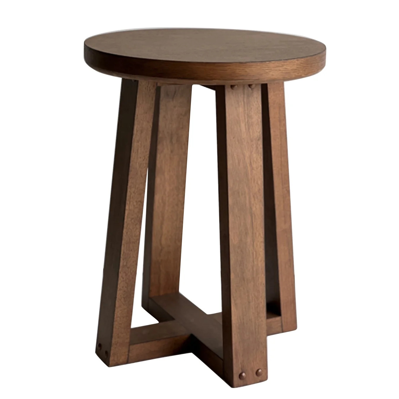 Better Homes & Gardens Ezra Round End Table, Walnut Finish | Walmart (US)