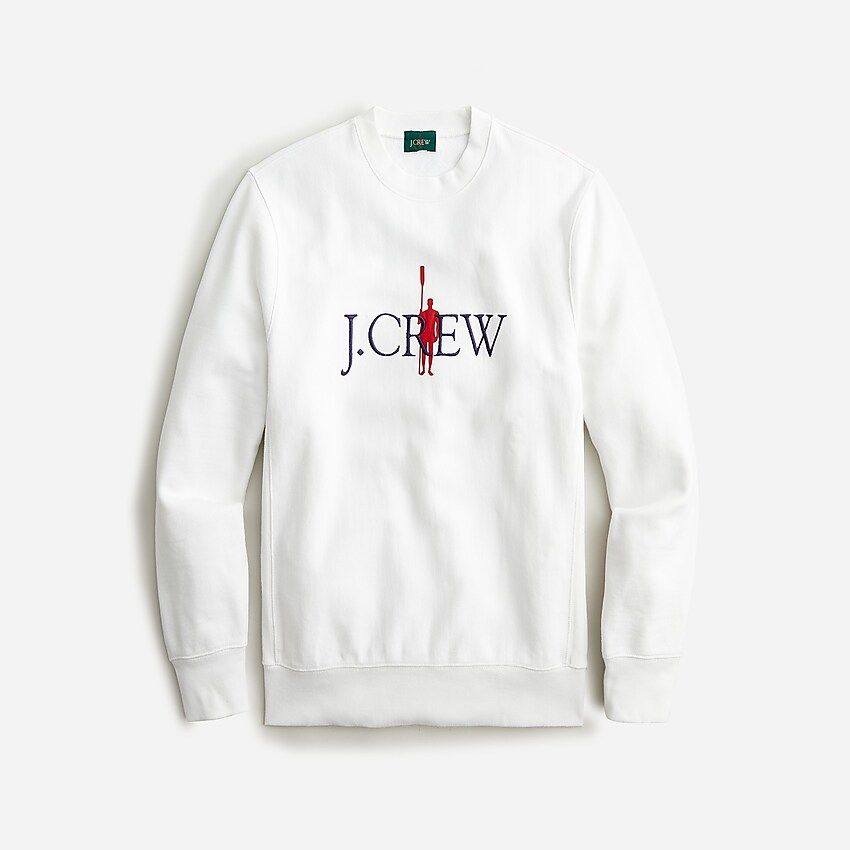 Heritage 14 oz. fleece embroidered oarsman graphic sweatshirt | J.Crew US