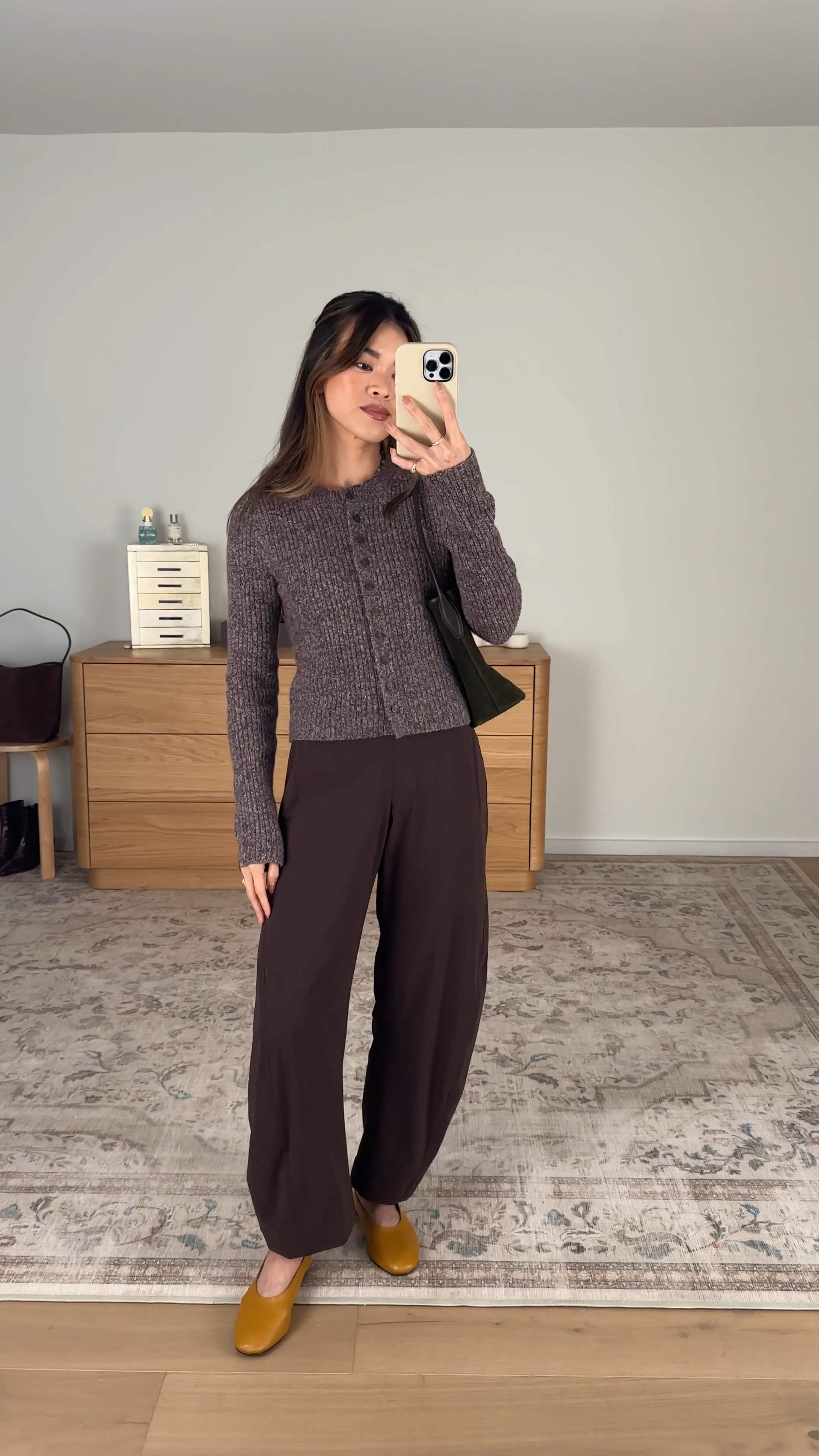 I’m obsessed with this @abercrombie cardigan. 

Sizing info: 
-Abercrombie Merino Wool-Blend Shrunken Crew Cardigan (Size XS in Brown) 
-Ruti The On The Loose Work Pants (Size 0 regular in Coffee) 

brown pants, petite pants, brown petite pants, fall pants, summer pants, barrel pants, summer outfit, fall outfit, vacation outfit, travel outfit, best petite pants, petite barrel pants, comfy pants, viral barrel pants, fall outfit, petite fall outfit

#LTKootd #LTKSeasonal #LTKPetite