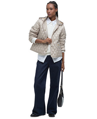 Women's Penelope Hooded Diamond-Quilted Coat | Macy's