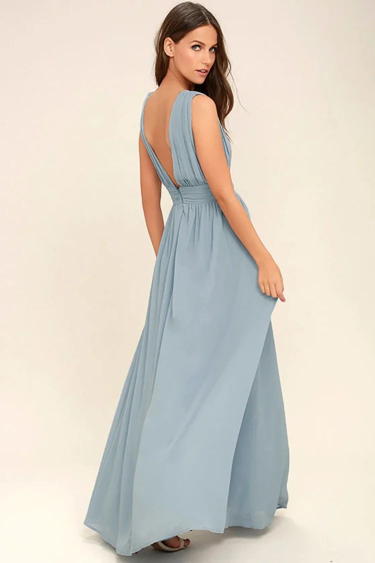 Heavenly Hues Light Blue Maxi Dress | Lulus