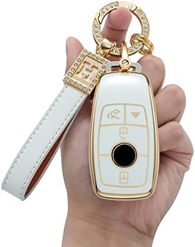 for Mercedes Benz Key Fob Cover with Keychain,Soft TPU 360 Degree Protection Car Key Shell Case f... | Amazon (US)