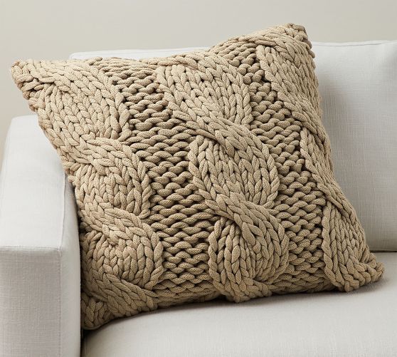 Colossal Handknit Pillows | Pottery Barn (US)