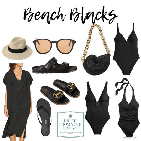 This gloomy weather has me dreaming of warmer days. This isn’t our normal bright colors, but I always think black at the beach is so chic 🖤 Linked beach ware to get you from the ocean to dinner on LTK! 

#LTKstyletip #LTKFind #LTKtravel