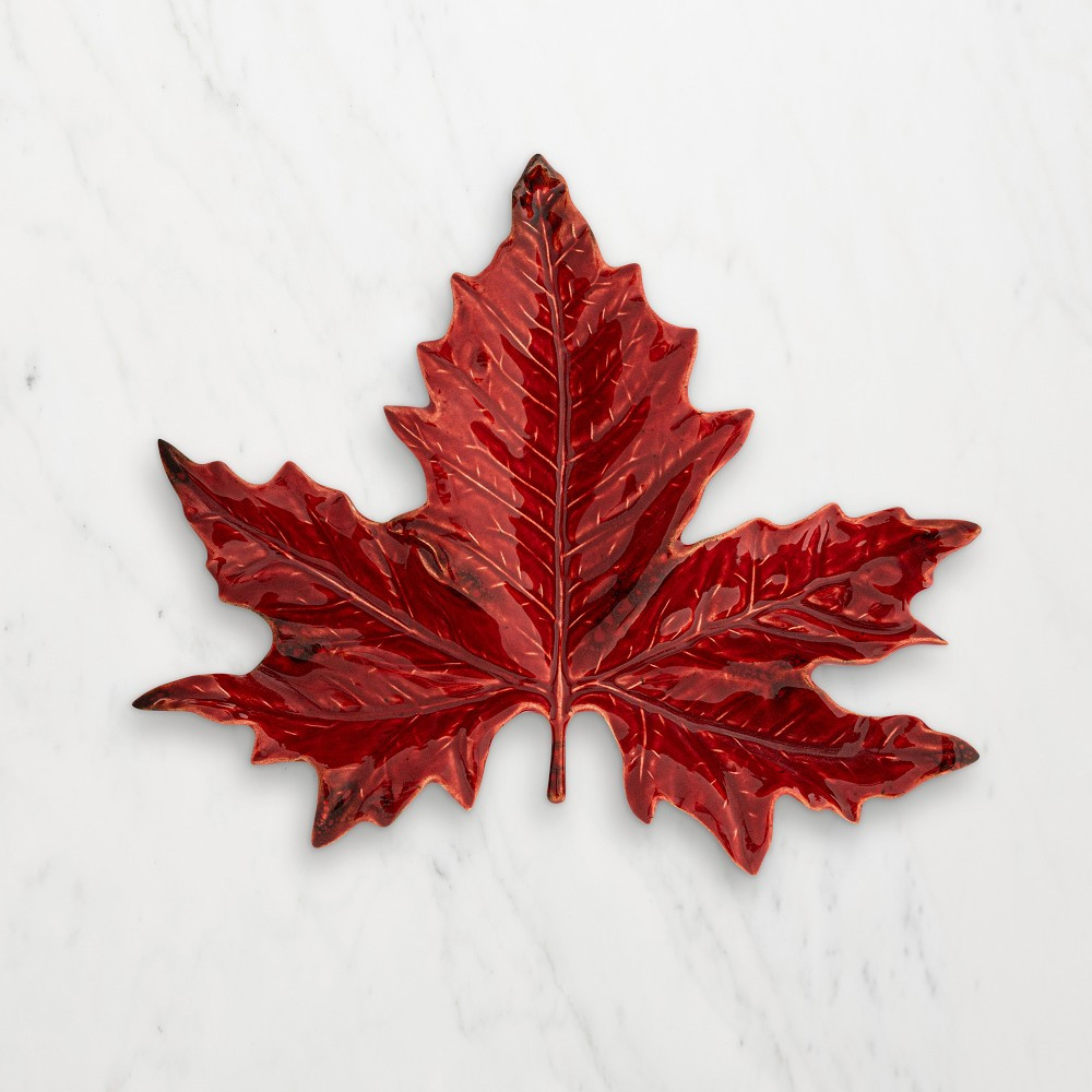 Bordallo Pinheiro Gudrun Sycamore Leaf Appetizer Plate | Williams-Sonoma