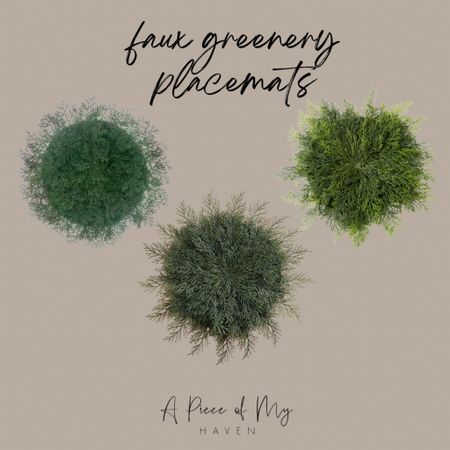 Faux greenery placemats! I love these for the holidays! 


Faux cedar placemat, Christmas greenery, Christmas tablescape holiday decorating, faux pine placemat, faux cedar placemat

#LTKfindsunder50 #LTKHoliday #LTKhome