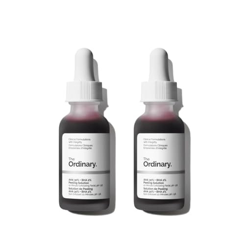 The Ordinary AHA 30% + BHA 2% Peeling Solution, Advanced Exfoliating Peel for Brighter Skin, 1 Fl Oz (Pack of 2) | Amazon (US)