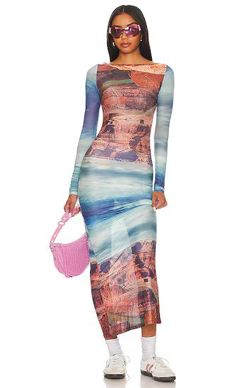 Liliela Maxi Dress in Orange Multi | Revolve Clothing (Global)