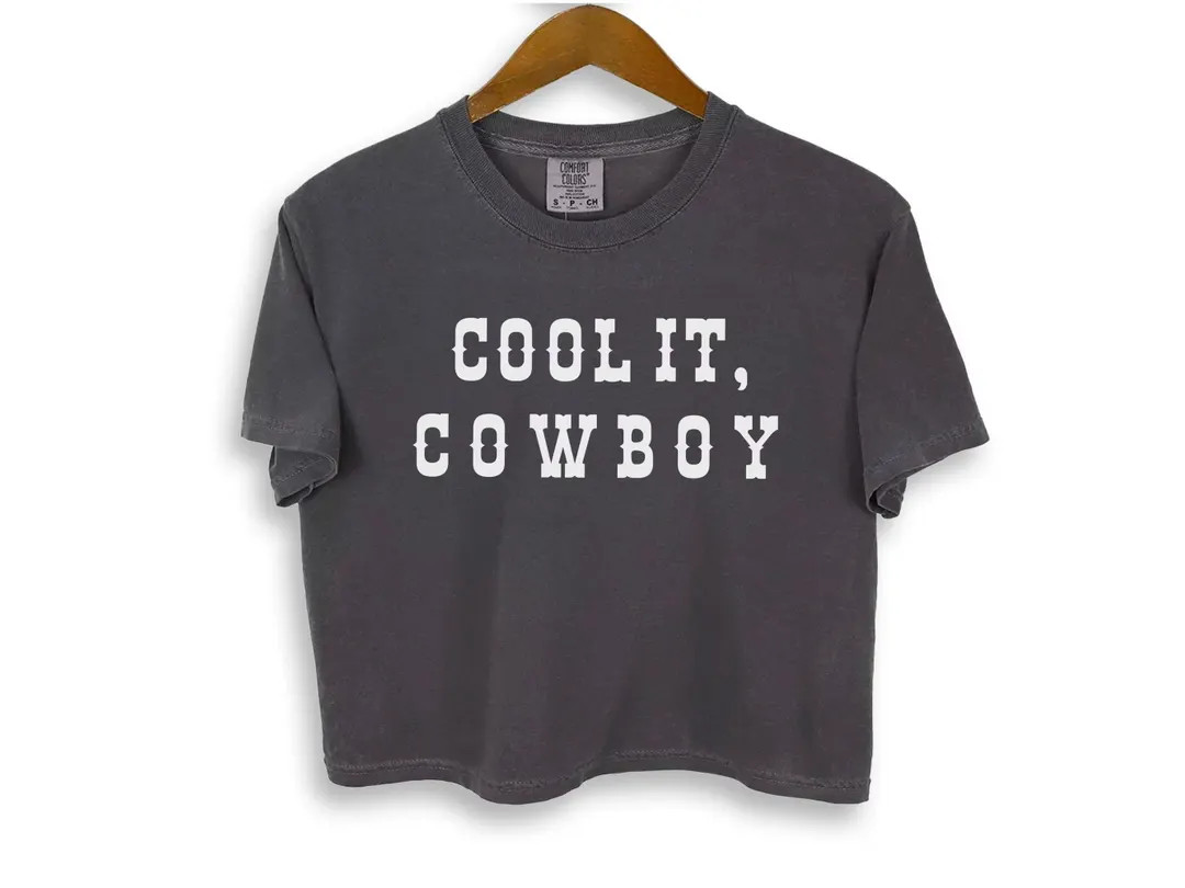 Cowboy Crop Top Western Crop Top Country Music Vintage Shirt Cowgirl Shirt Festival Crop Top Cool... | Etsy (US)