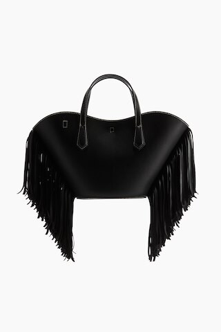 H & M - Fringe-trimmed crossbody bag - Black | H&M (UK, MY, IN, SG, PH, TW, HK)