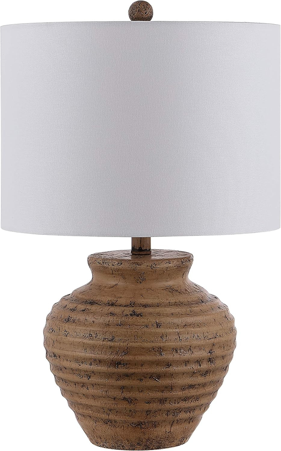 SAFAVIEH Lighting Collection Kamryn Rustic Farmhouse Brown 23-inch Bedroom Living Room Home Offic... | Amazon (US)