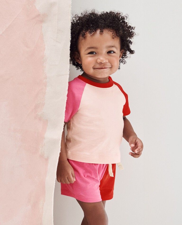 Baby Colorblock Top & Shorts Set | Hanna Andersson