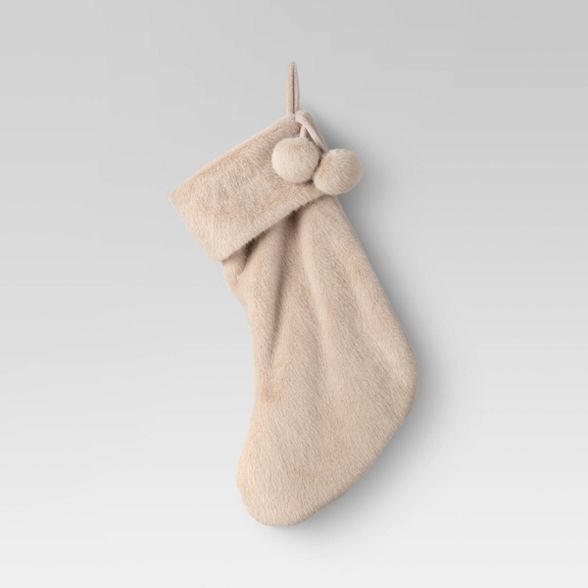 Faux Fur Stocking Tan - Threshold™ | Target