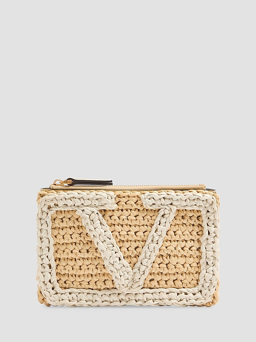 Women's Viva Superstar Synthetic Raffia Pouch - Natural Butter | Saks Fifth Avenue