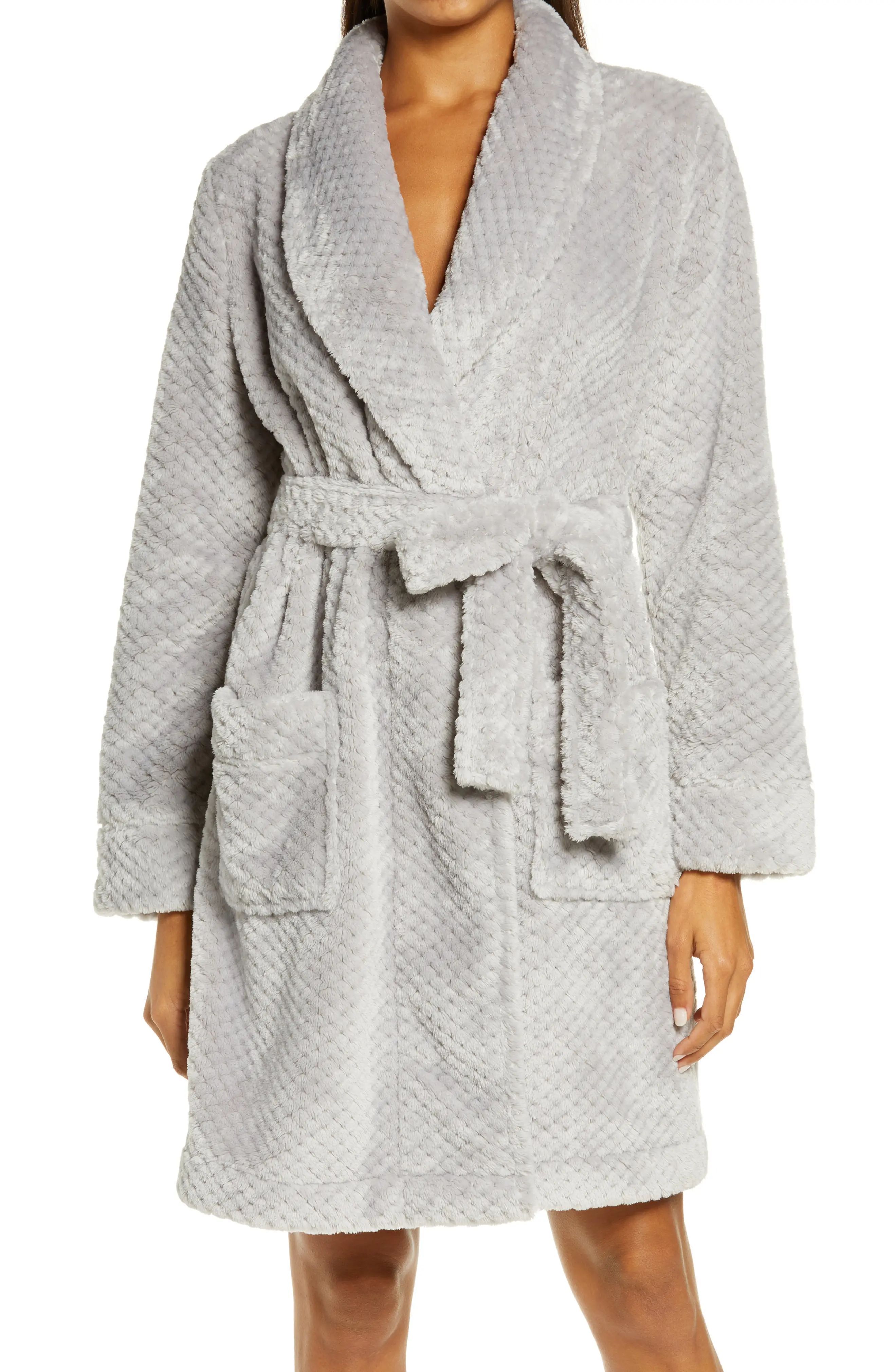 Textured Short Robe | Nordstrom