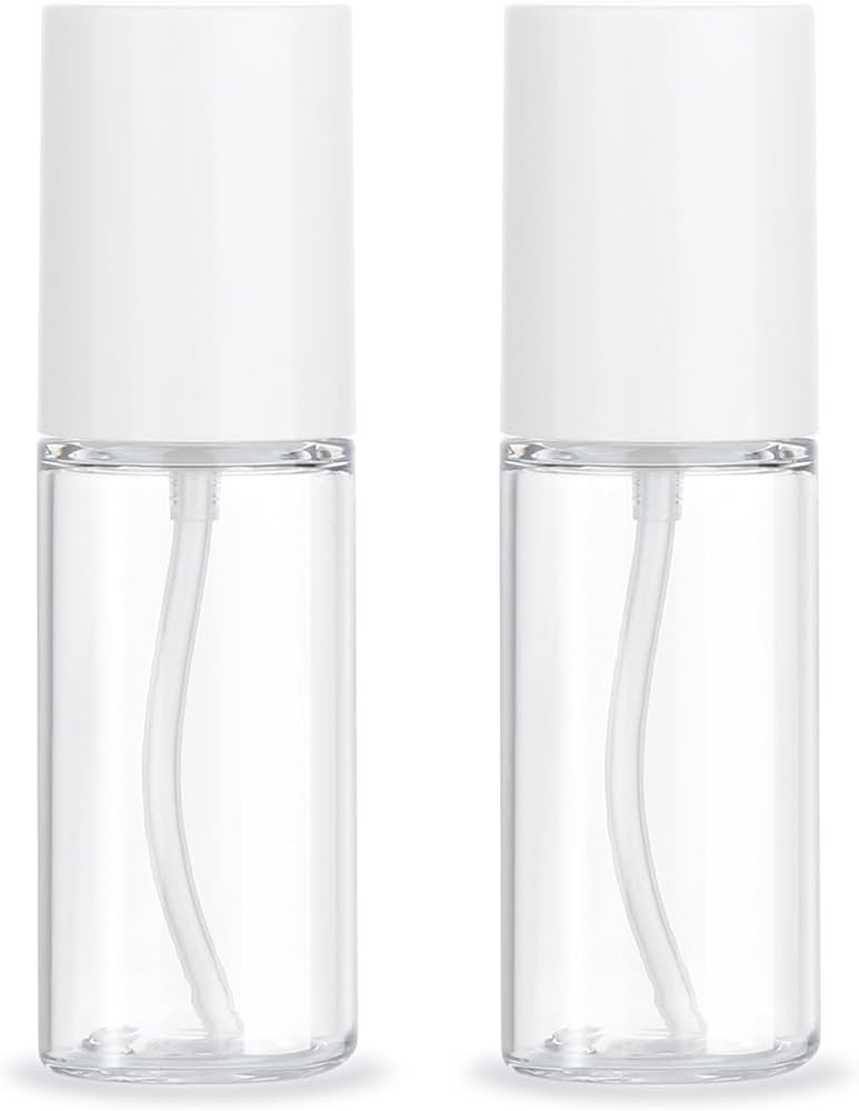 Travel Pump Bottle 2pcs Cosmetic Pump Container Refillable Clear Lotion Bottles for Cream and Pur... | Amazon (US)