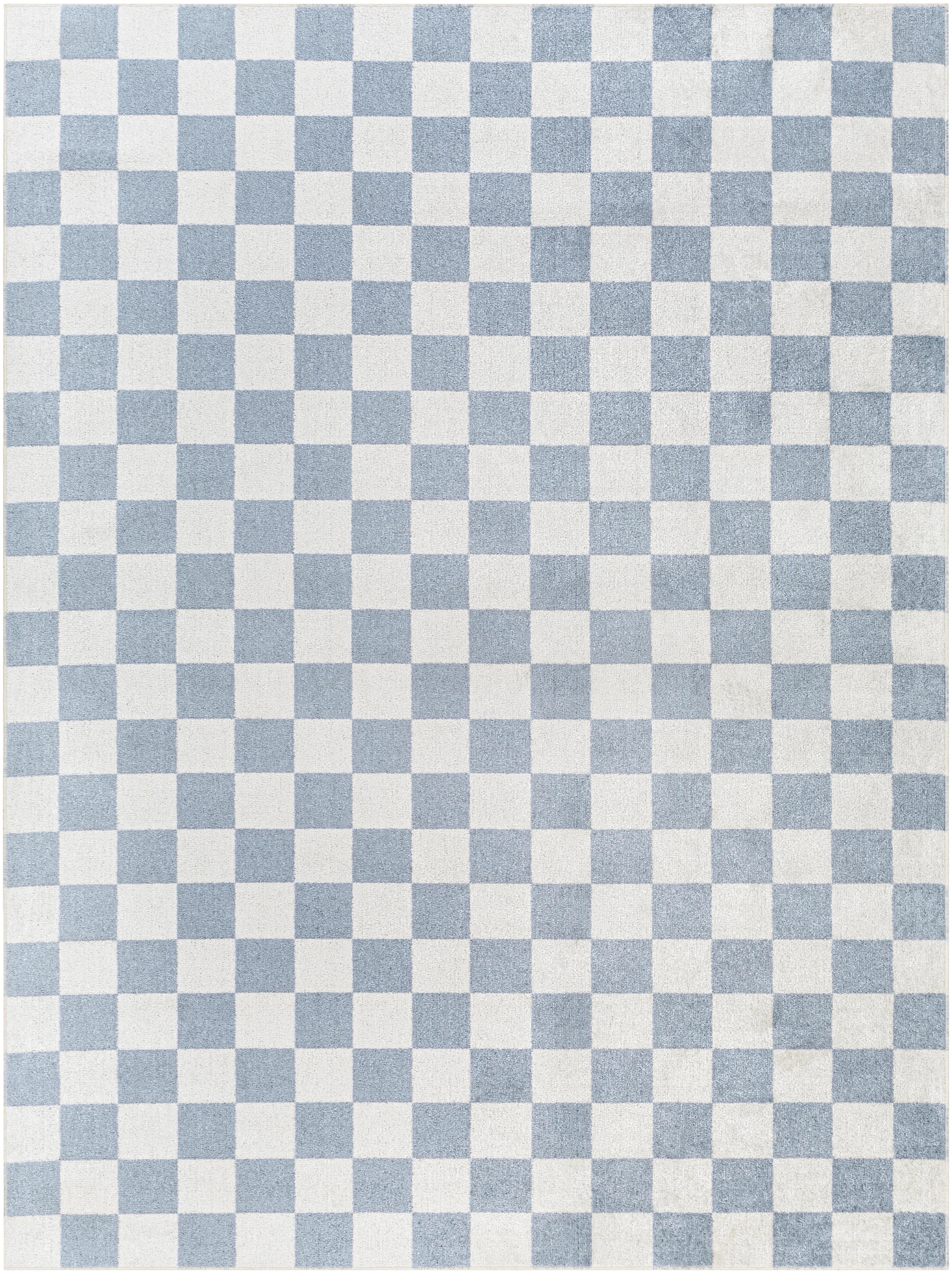 Jules Checkered Denim Area Rug | Wayfair North America