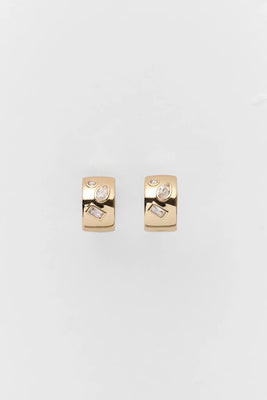 Gold Huggie Earrings | Avara