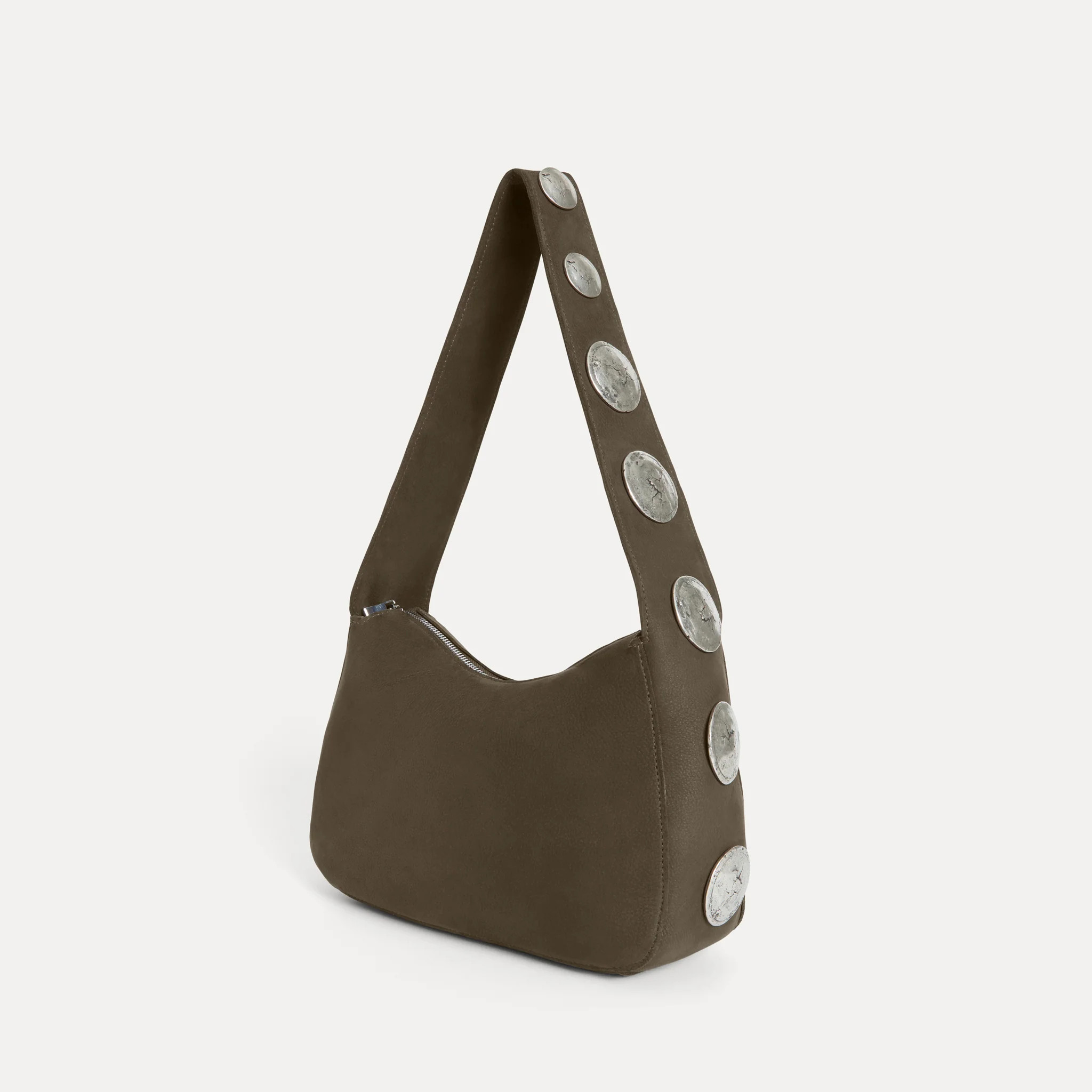 Athena Shoulder Bag Olive Nubuck | Streets Ahead Inc