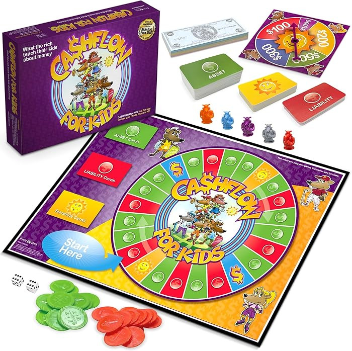 Rich Dad Cashflow Board Game Children's Edition, Up to 6 Players, Ages 6+ | Amazon (US)